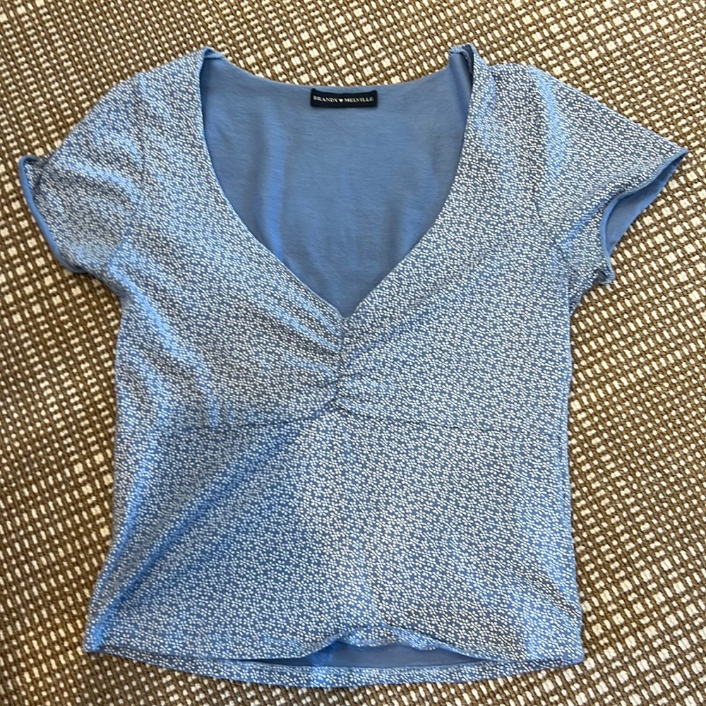 Brandy Melville blue and white top size medium.